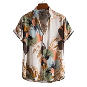 Tropical Print Men's Shirt